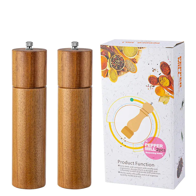 Acacia Flower Pepper Grinder Seasoning Bottle